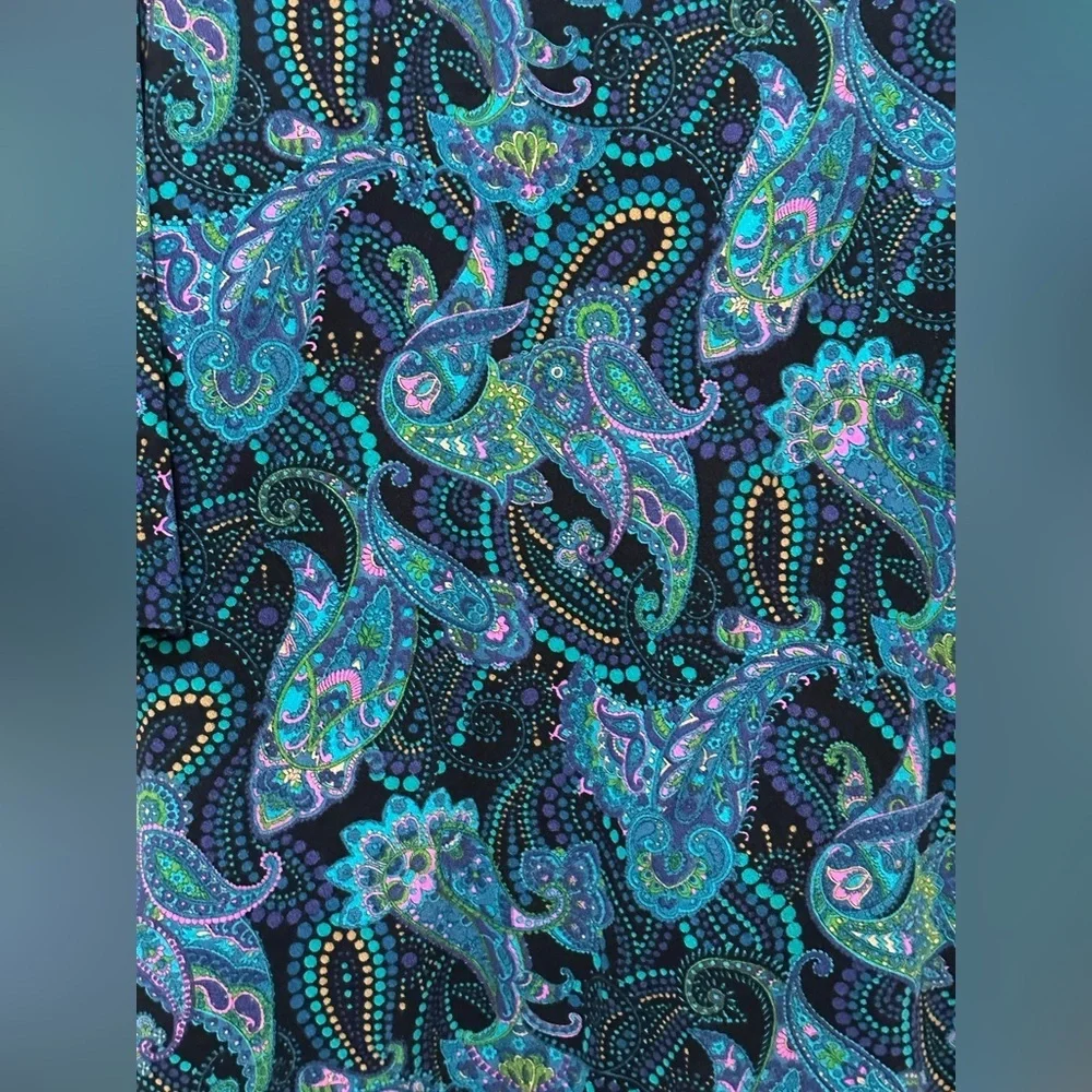 Vintage Paisley Goodness Button Down Shirt With Pockets Ptp 24–25” - Picture 10 of 12